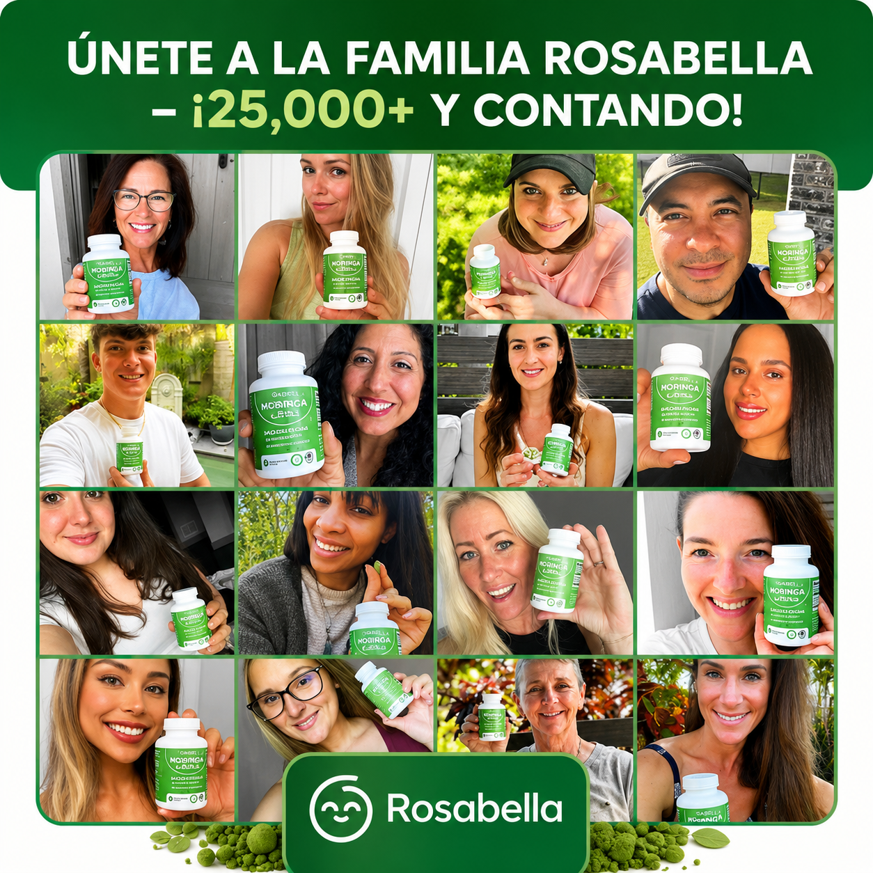 (55% DESCUENTO) Moringa Rosabella™ | Energía Natural y Potente Protección Antioxidante