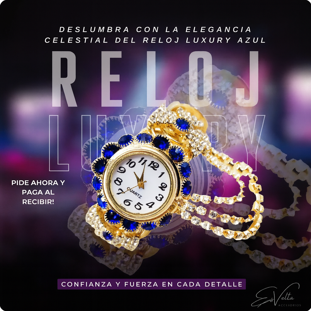 RELOJ LUXURY CON PENDIENTES EXCLUSIVO.... PAGO CONTRA ENTREGA Y ENVIÓ GRATIS EN PANAMÁ....