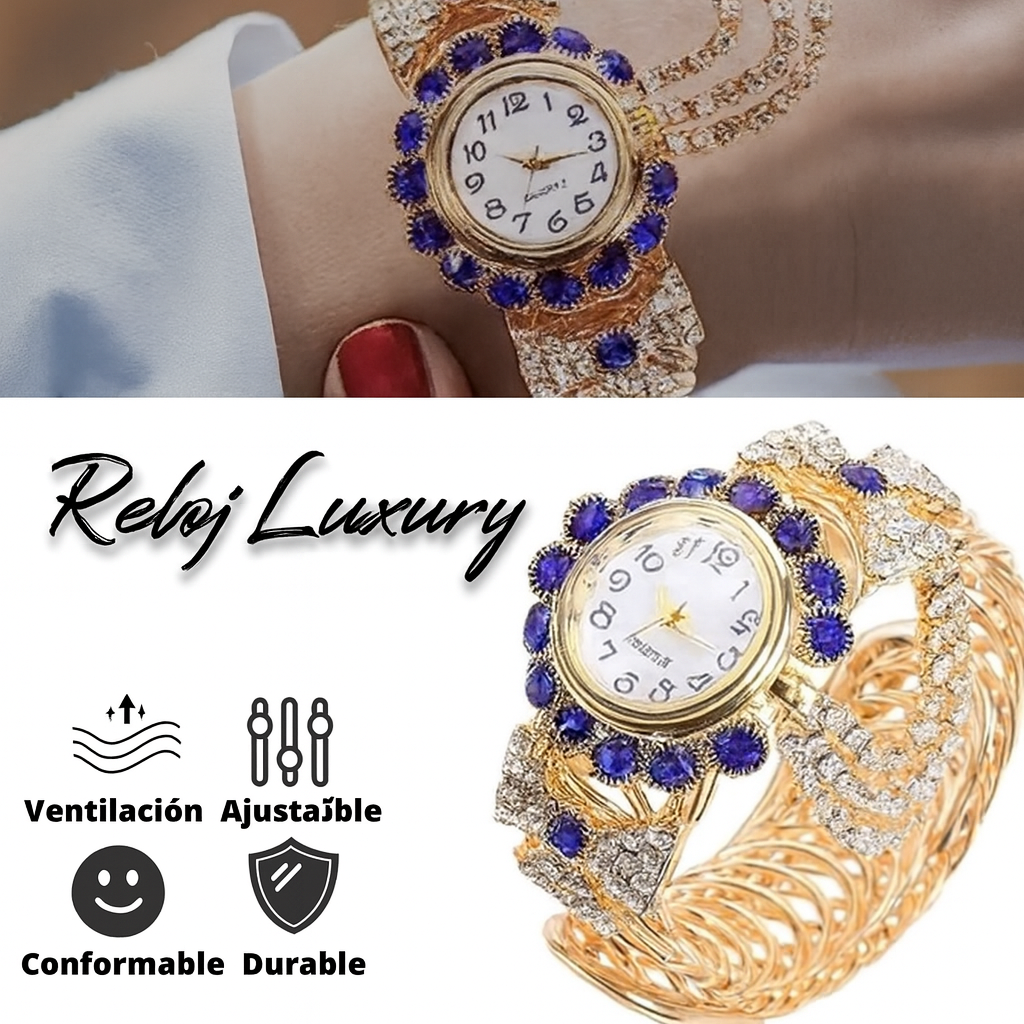 RELOJ LUXURY CON PENDIENTES EXCLUSIVO.... PAGO CONTRA ENTREGA Y ENVIÓ GRATIS EN PANAMÁ....
