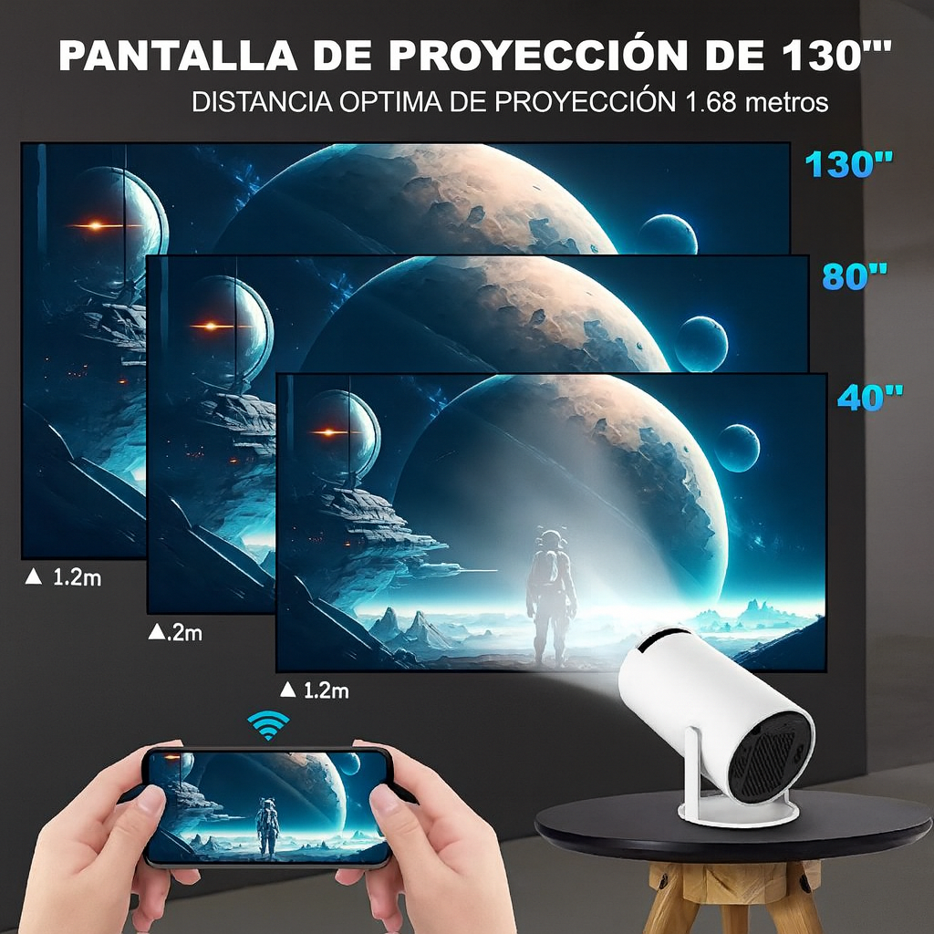 ®PROYECTOR ANDROID FULL HDHY300C ORIGINAL EE.UU CON +50 APPS DE PELICULAS | PAGO CONTRA ENTREGA Y ENVIÓ GRATIS EN PANAMÁ...