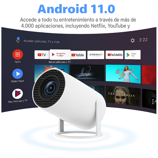 ®PROYECTOR ANDROID FULL HDHY300C ORIGINAL EE.UU CON +50 APPS DE PELICULAS | PAGO CONTRA ENTREGA Y ENVIÓ GRATIS EN PANAMÁ...