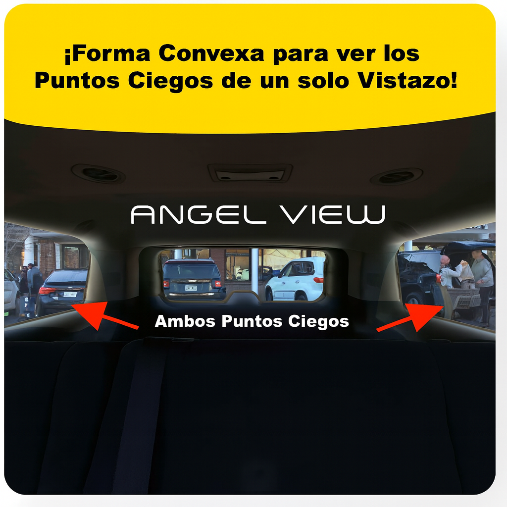 ANGEL VIEW® Espejo Retrovisor gran angular Ángel Original tecnologia con IA de EE.UU | Pago contra entrega y envió totalmente gratis en Panamá....
