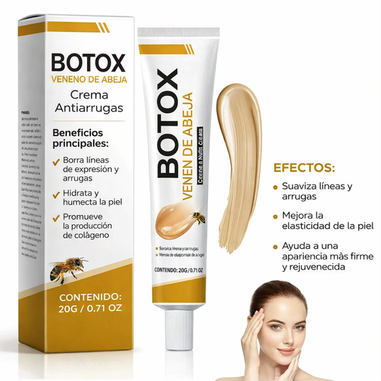 🐝 Creme Botox Bee – Crema Antiarrugas Reafirmante con Veneno de Abeja... Pago contra entrega y envió gratis en Panamá...