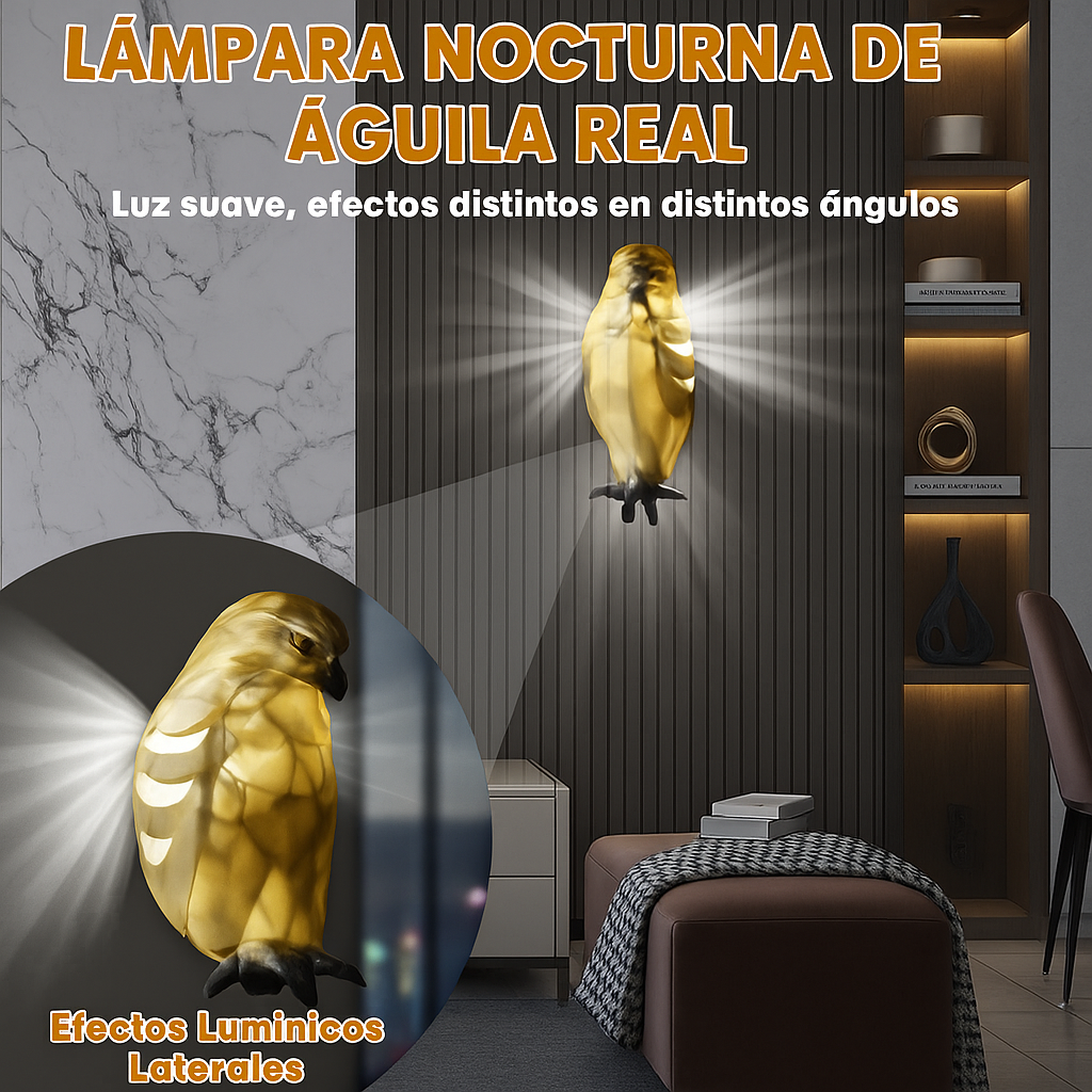 Lámpara de pared de Águila 3D Zafiro con luz de lujo!!!! Pago contra entrega y envió gratis en Panamá...