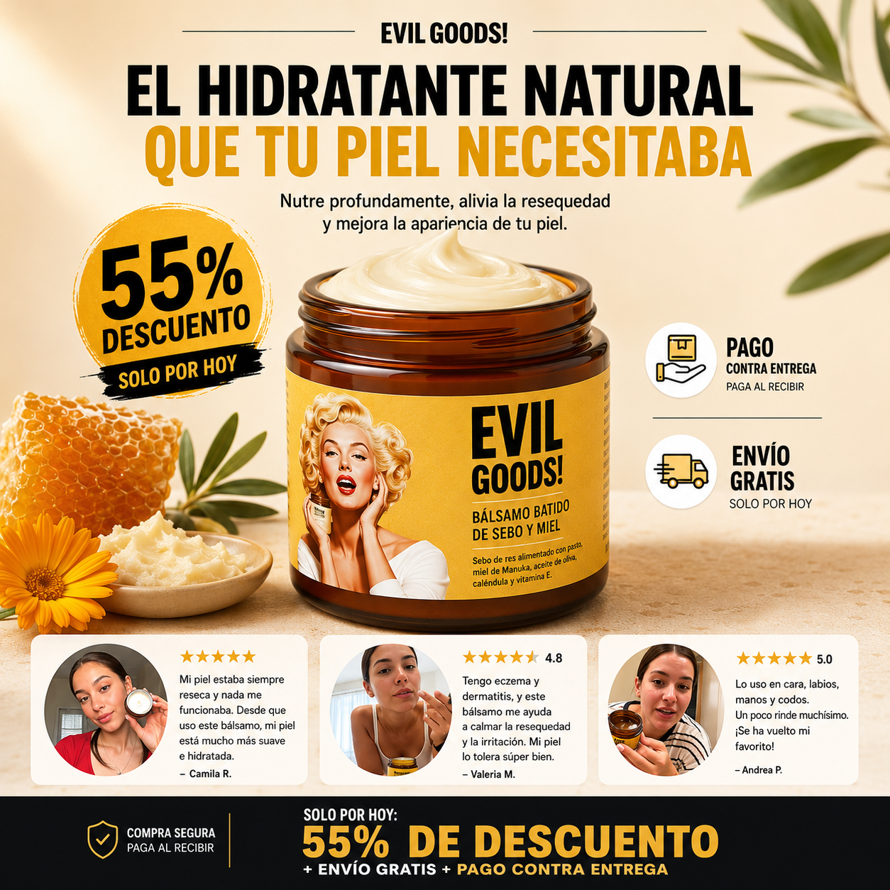 (55% DESCUENTO) Evil Goods™ | Ayuda a Calmar, Nutrir y Recuperar tu Piel