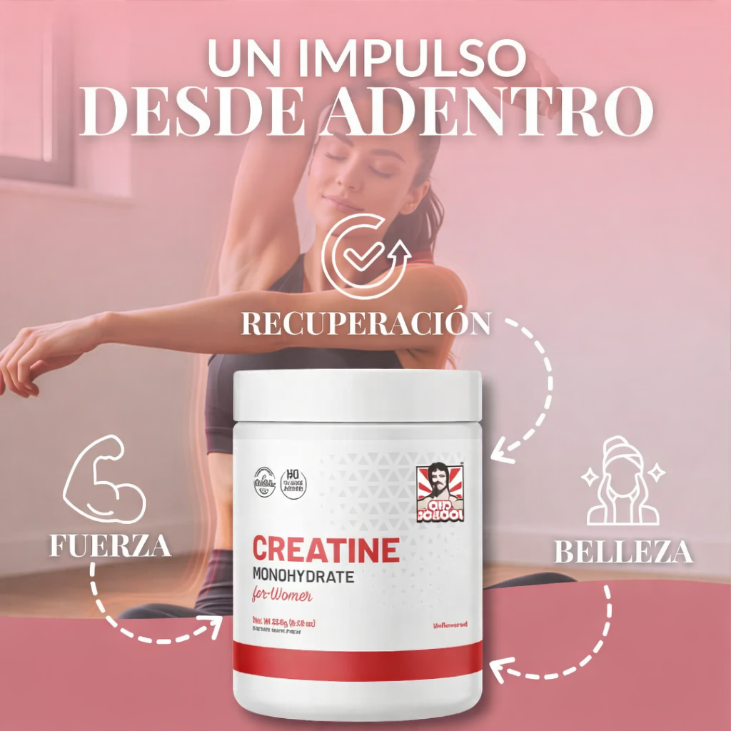 💪 Creatina Monohidratada 100% original | Micronizada para Mujeres + Colágeno + BCAA