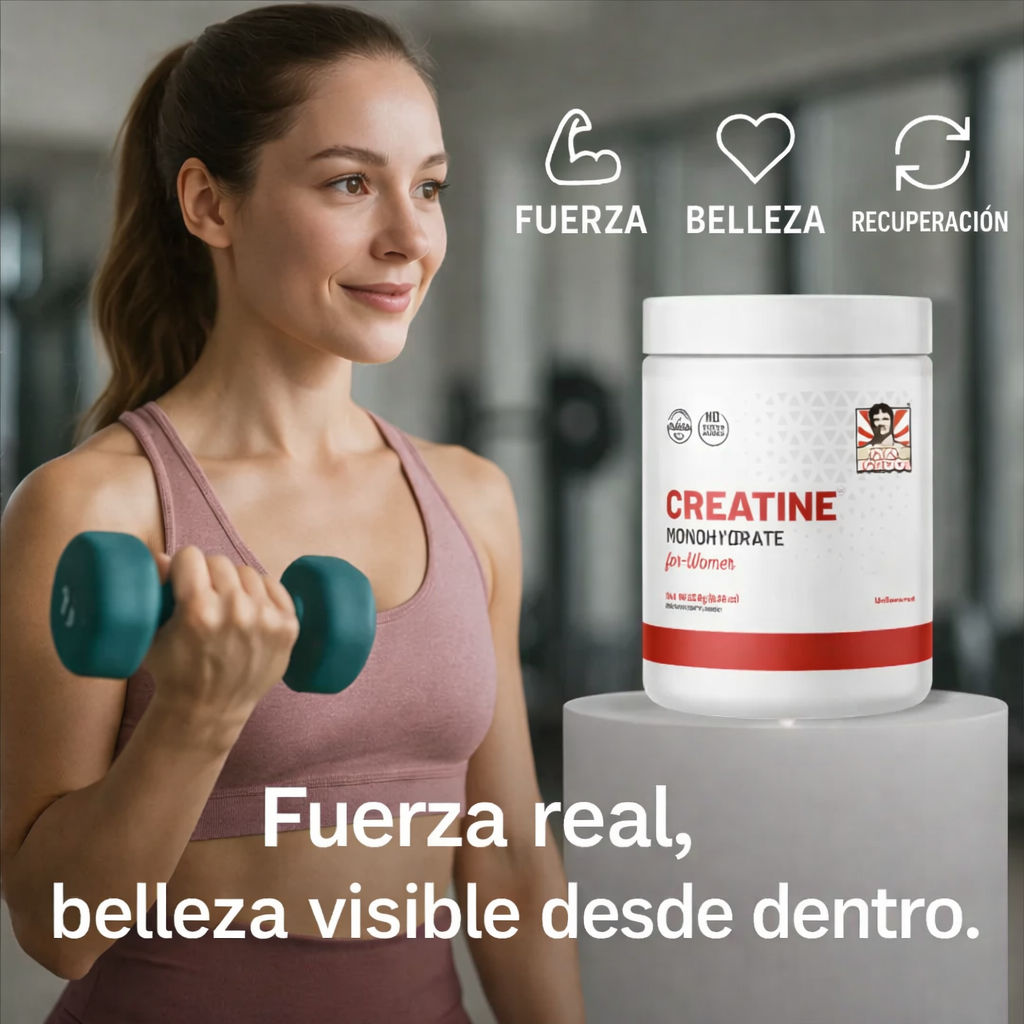 💪 Creatina Monohidratada 100% original | Micronizada para Mujeres + Colágeno + BCAA