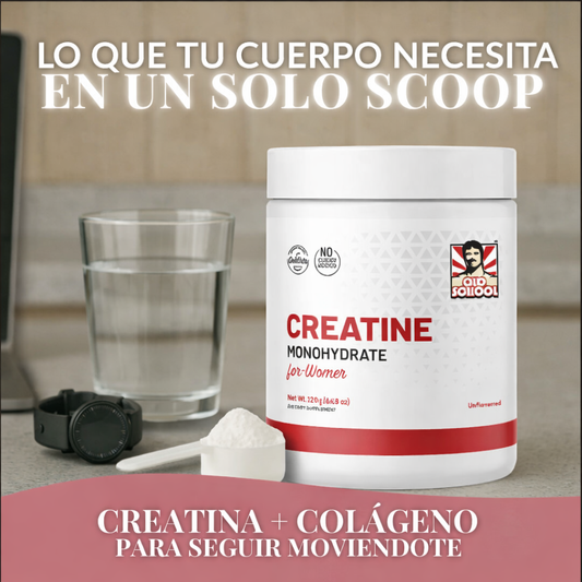 💪 Creatina Monohidratada 100% original | Micronizada para Mujeres + Colágeno + BCAA