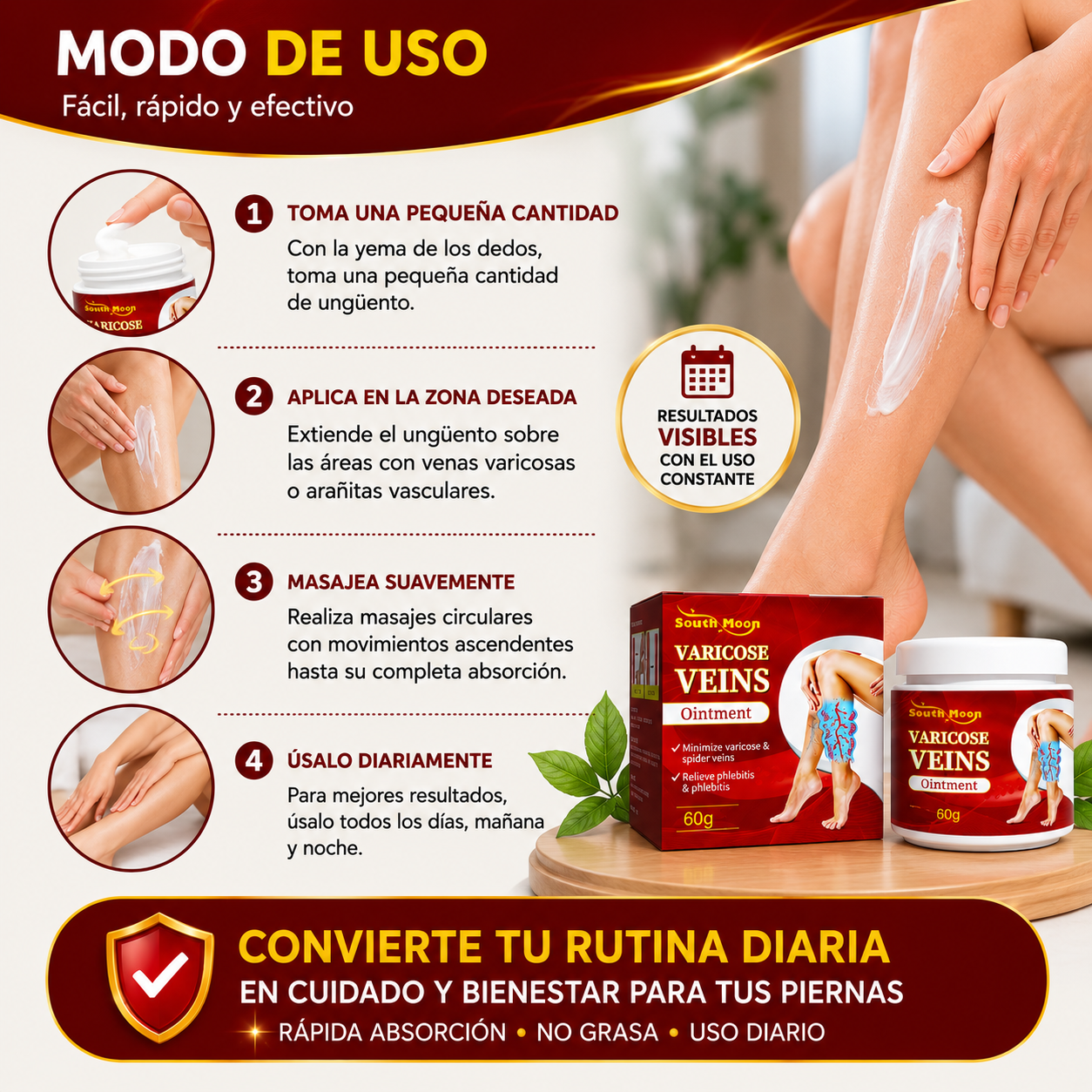 (55% DESCUENTO) VaricoseVeins™ | Alivia Piernas Cansadas y Mejora la Apariencia de Venas Visibles