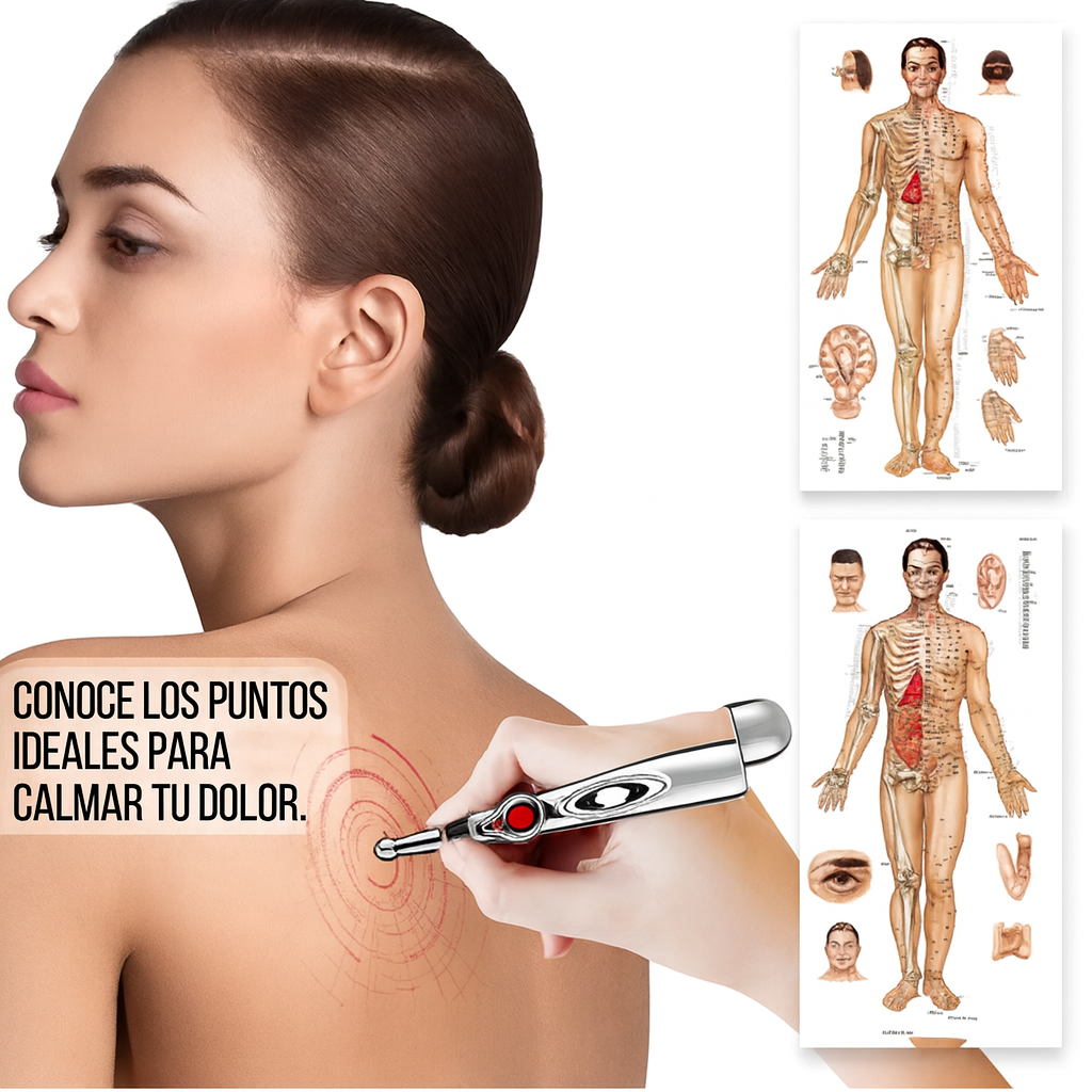 Pluma Acupuntura Eléctrico | Quita papada y arrugas en 30 días | Incluye 3 Cabezales, manual de uso y más ...Pago contra entrega y envió en Panamá!!!!