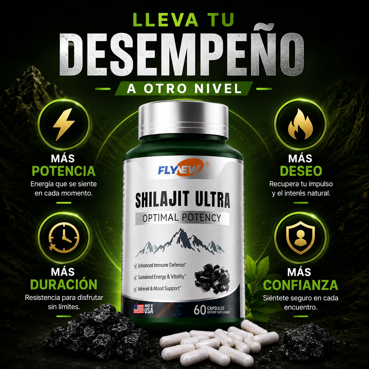 (55% Descuento) Shilajit Ultra™ | Ayuda a Mejorar la Potencia, el Deseo y la Duración