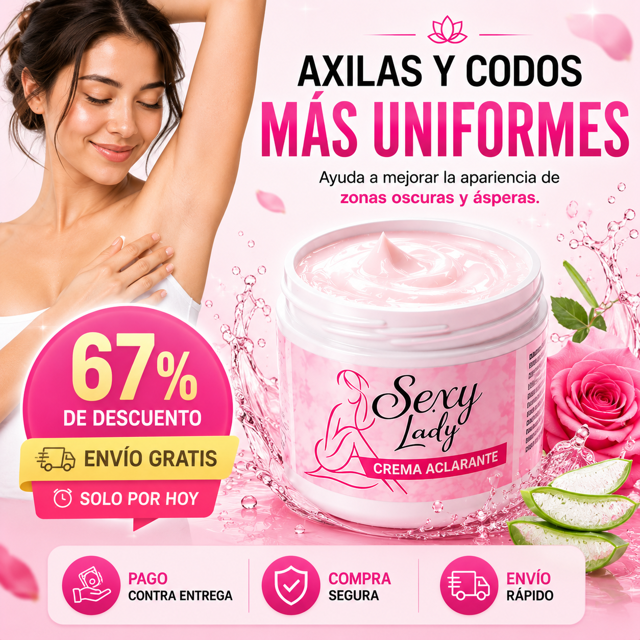 (67% Descuento) Sexy Lady Crema Aclarante | Elimina la Apariencia de Zonas Oscuras