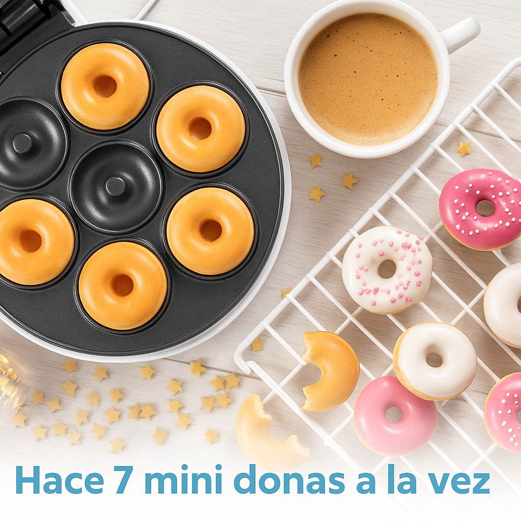 Máquina Multiusos para Donas y Pancakes – Hace 7 unidades a la vez...Pago contra entrega y envió totalmente gratis en Panamá....
