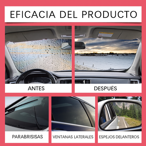 🚘 Limpiavidrios Antiempañante Hidrofóbico para Autos + Liquido anti empañante de regalo | PAGO CONTRA ENTREGA Y ENVIÓ GRATIS A TODO PANAMÁ....