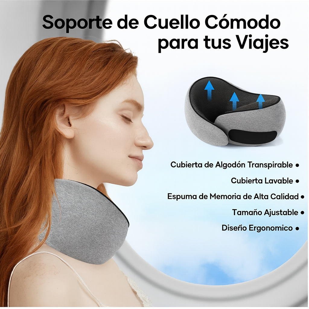 ✨ Almohada Ergonómica para el Cuello – ¡Tu compañera de viaje perfecta! ✨Oferta 2x1 paga 1 llevas dos y se te regala 2 maletines de viajes pequeños... Pago contra entrega y envió gratis a Panamá!!!
