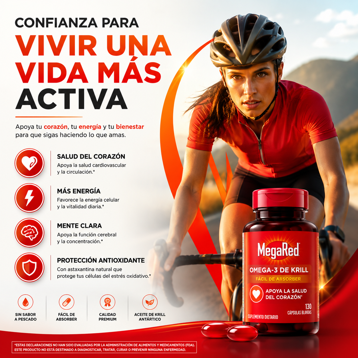 (2x1) MegaRed™ 100% Original – Corazón Más Fuerte + Omega-3 Premium + Sin Sabor a Pescado