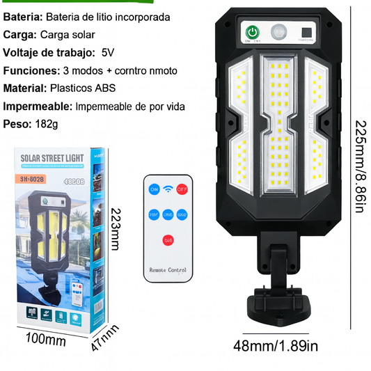 Luminu® Lampara Solar con Sensor de Movimiento Alumbra hasta 300 metros | Envío Gratis y Pagas al Recibir En PANAMÁ!!!!