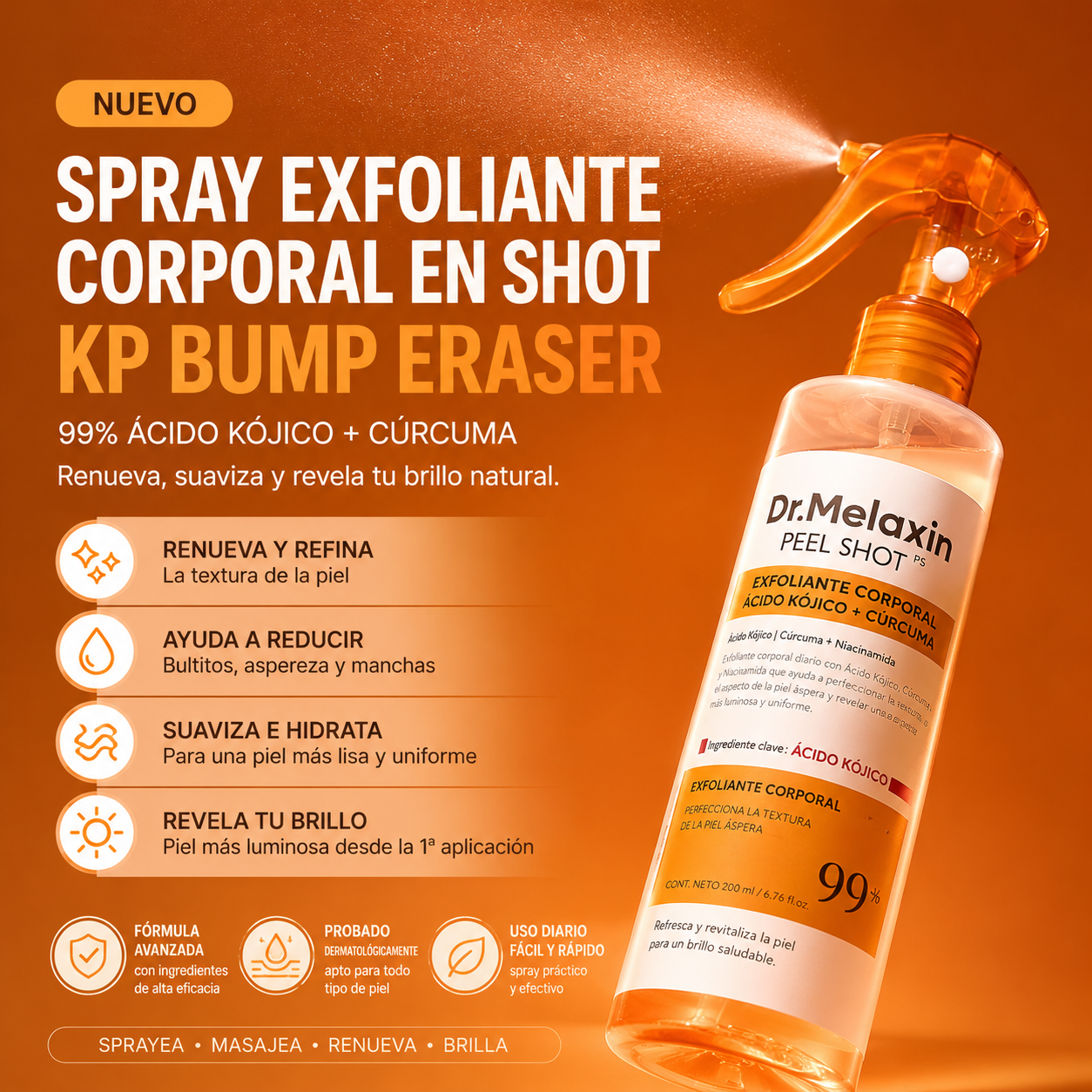 (55% DESCUENTO) Dr. Melaxin™ Exfoliante Corporal Aclarante Coreano