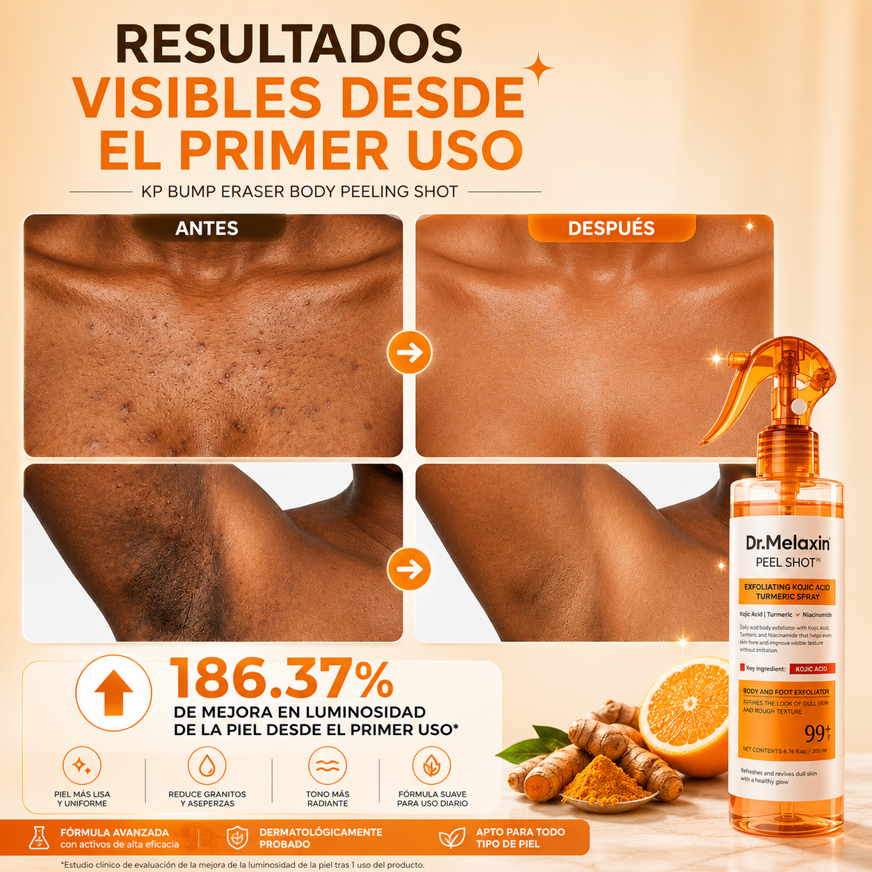 (55% DESCUENTO) Dr. Melaxin™ Exfoliante Corporal Aclarante Coreano