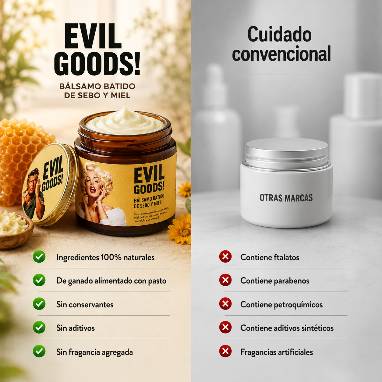 (55% DESCUENTO) Evil Goods™ | Ayuda a Calmar, Nutrir y Recuperar tu Piel