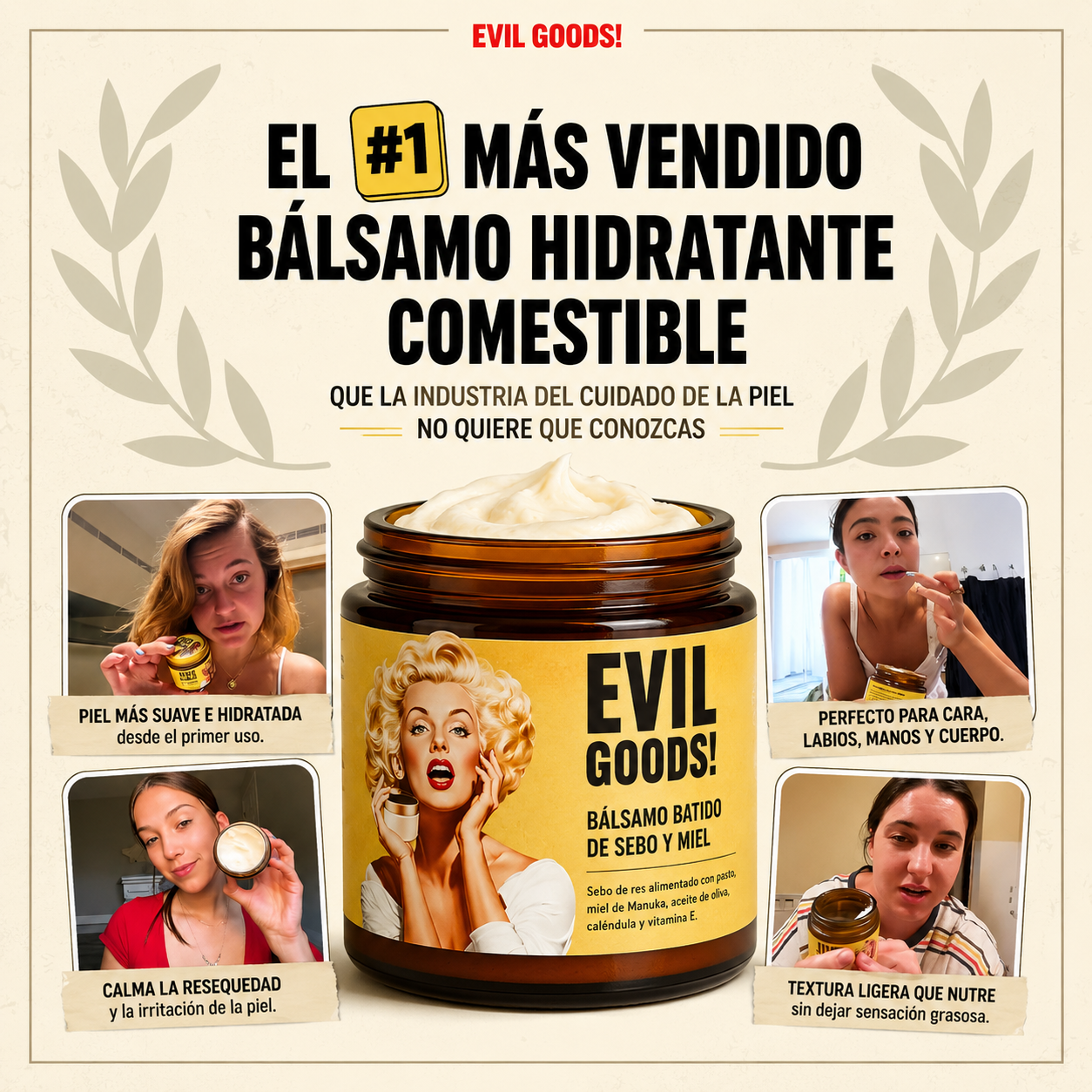 (55% DESCUENTO) Evil Goods™ | Ayuda a Calmar, Nutrir y Recuperar tu Piel