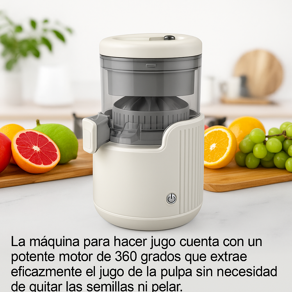 JuiceFast ® Maquina Original Eléctrica Portátil | Exprime todo en 3 segundos, obtén vitaminas y salud tomando jugo