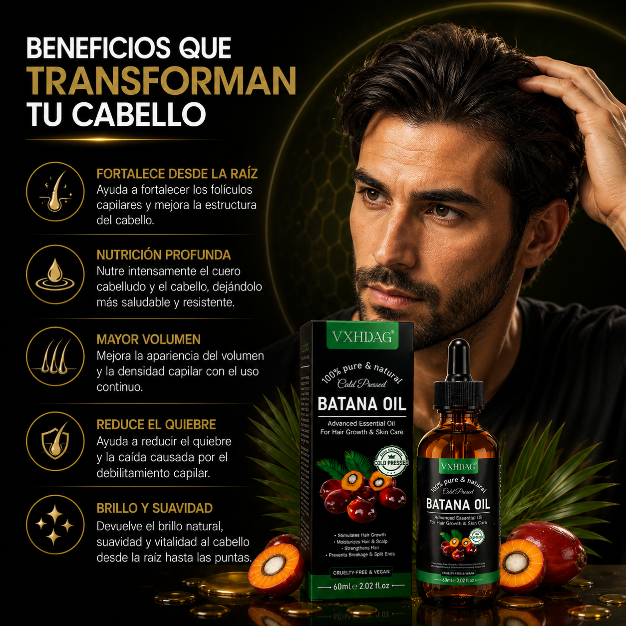 (30% Descuento) Batana Oil 100% original | Ultra Reparacion Fortalece el crecimiento de cabello