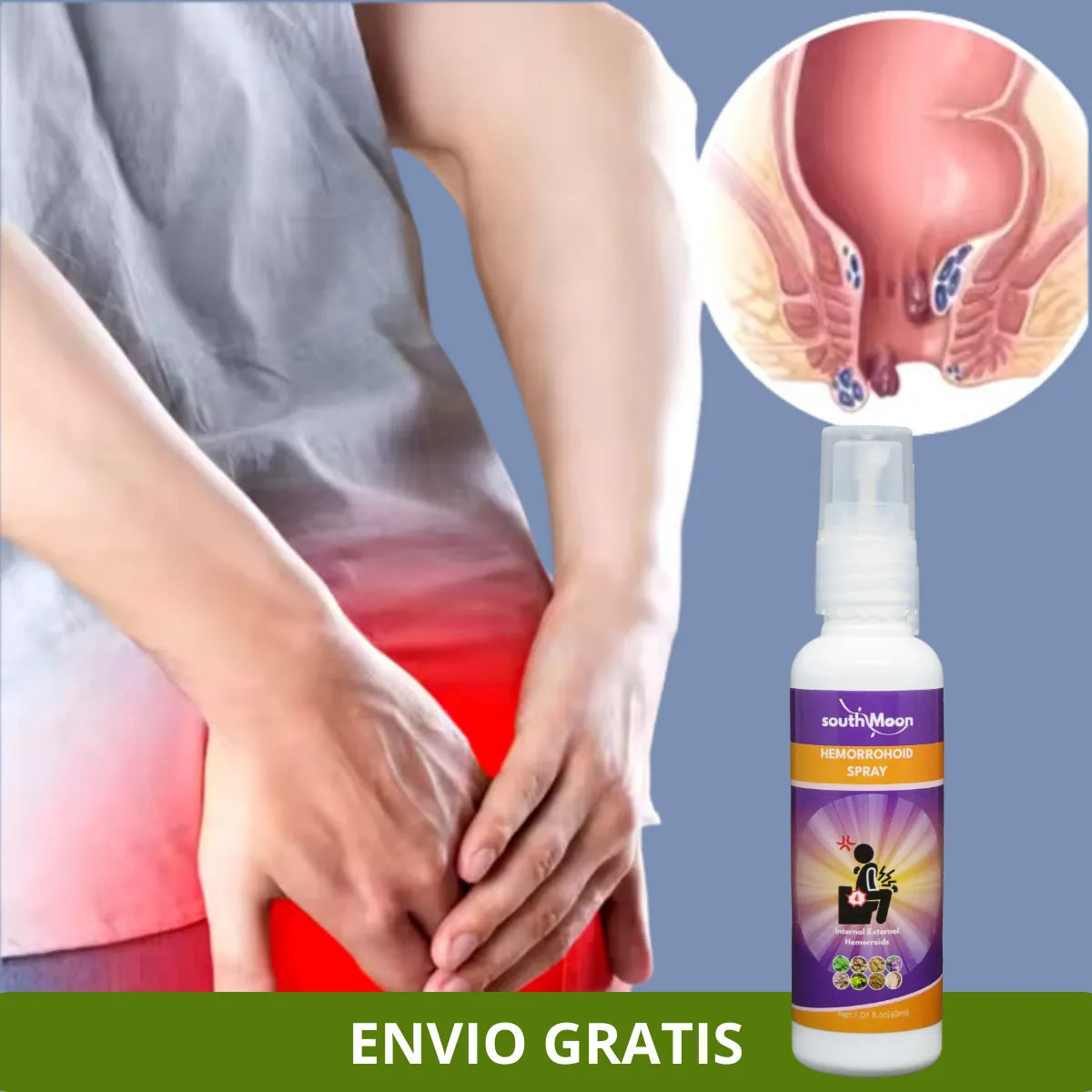 (2x1) Spray Hemorroidal™ | Menos Ardor + Máxima Desinflamación
