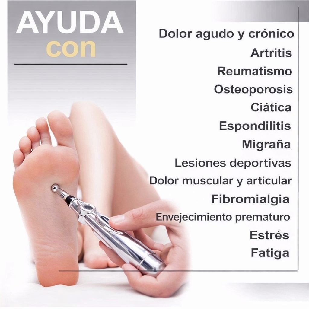 (67% Descuento) Alivio del Dolor Lápiz de Acupuntura 5 en 1 ⚡