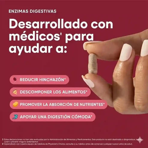 55% DESCUENTO) Digestive Enzymes™ | Complejo de 16 Enzimas Digestivas + Prebióticos y Probióticos