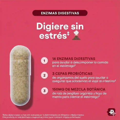 55% DESCUENTO) Digestive Enzymes™ | Complejo de 16 Enzimas Digestivas + Prebióticos y Probióticos