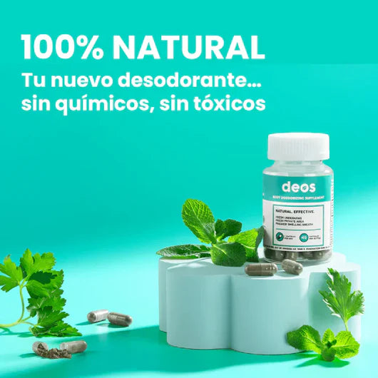 (55% DESCUENTO) DEOS Fresh Inside™ | Apoya la Frescura Corporal y el Control Natural del Olor desde el Interior