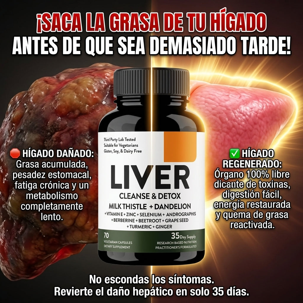 (55% DESCUENTO) Liver Detox™ | Desintoxica, Limpia y Regenera Tu Hígado