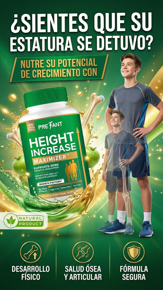 (2x1) Height Increase™ | Crecimiento Natural + Soporte Óseo Premium
