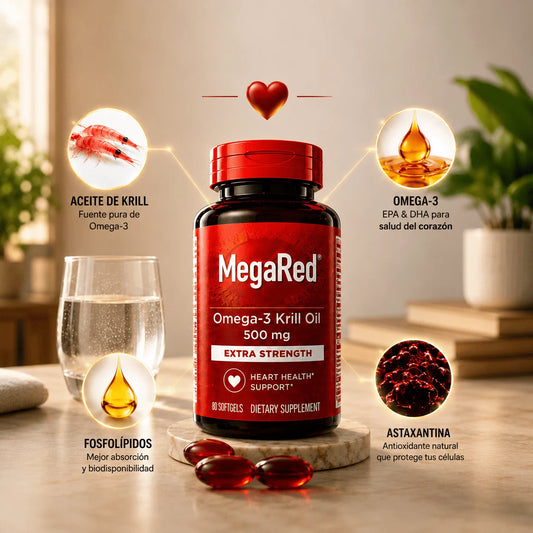 (55% Descuento) MegaRed Omega 3 Premium™ Original | Potencia tu Corazón, Memoria y Vitalidad Diaria