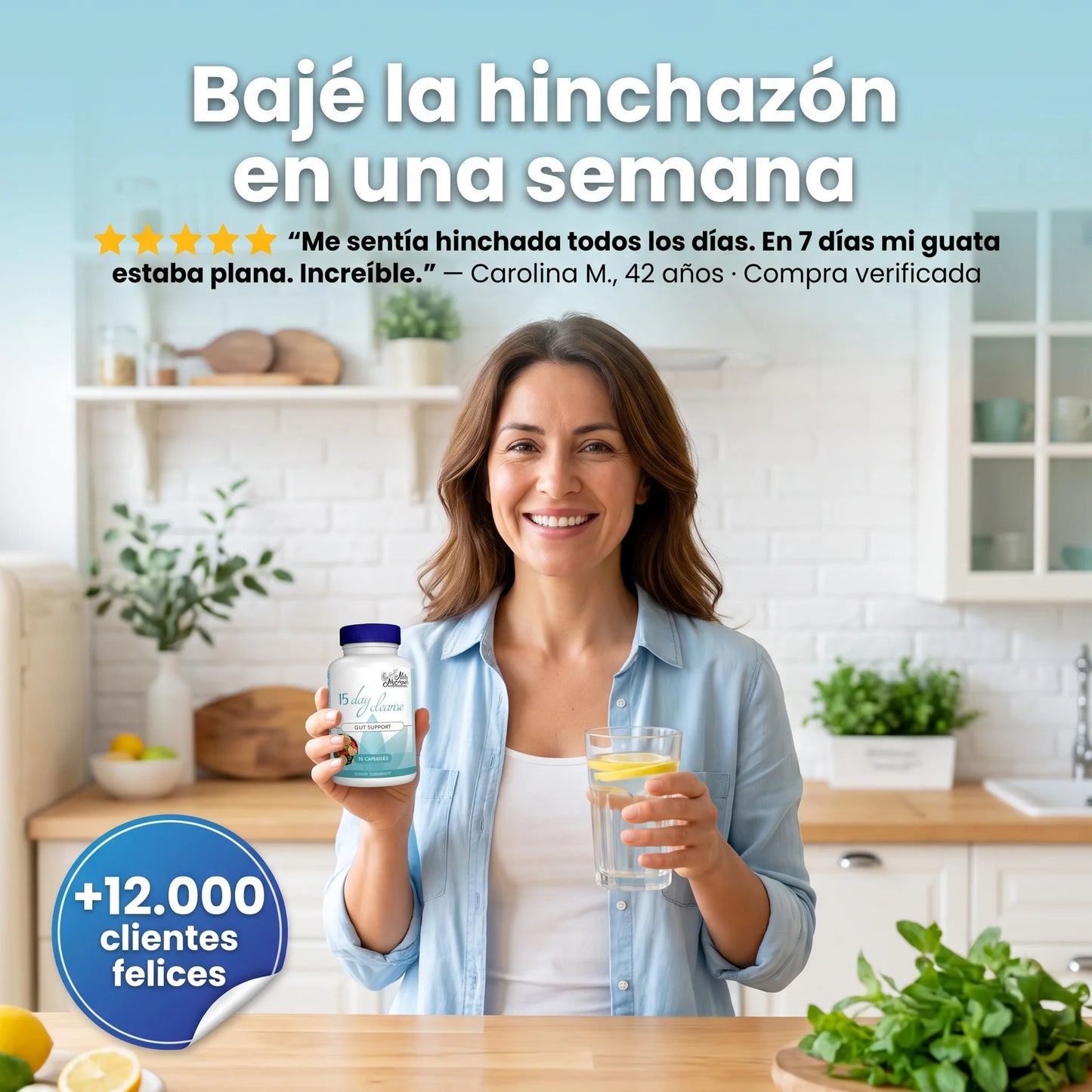 (55% DESCUENTO) 15 Day Cleanse™ | Desinflama tu Abdomen y Recupera tu Bienestar Natural