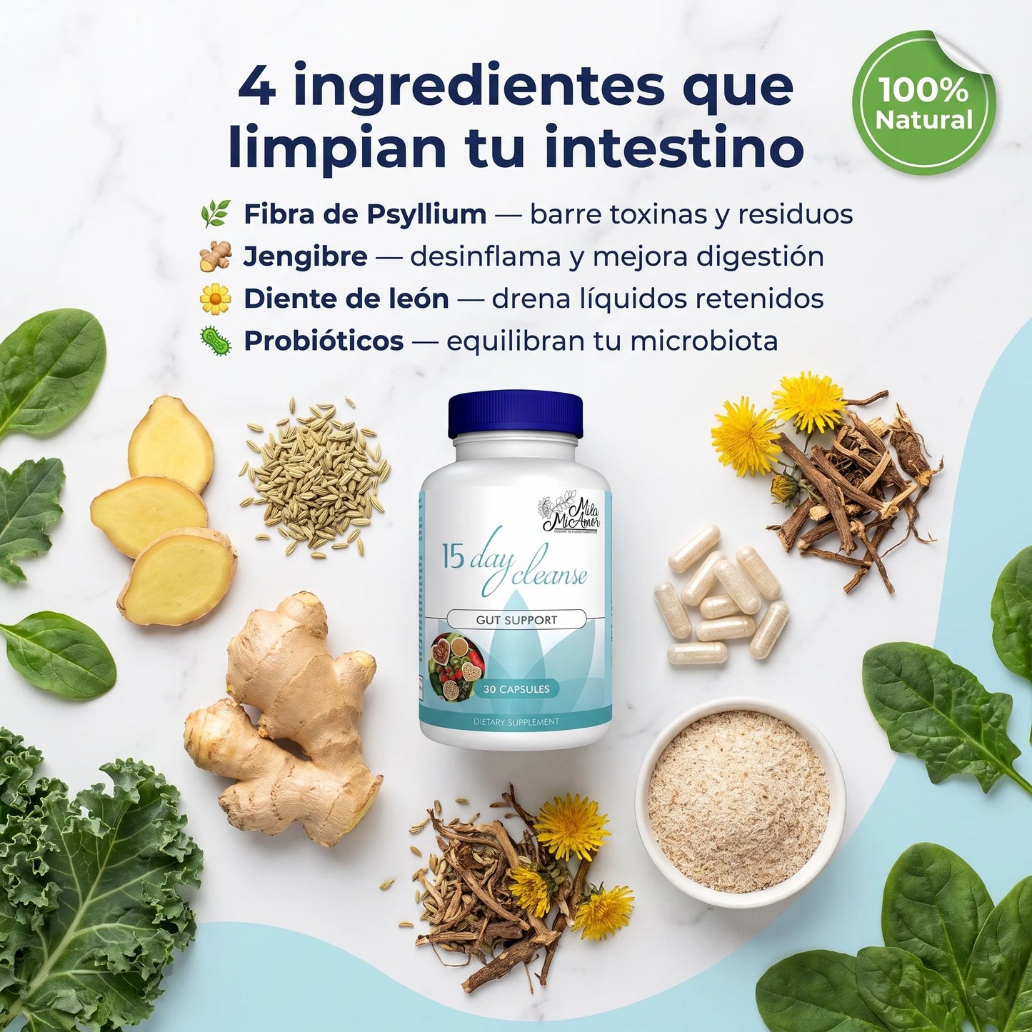(55% DESCUENTO) 15 Day Cleanse™ | Desinflama tu Abdomen y Recupera tu Bienestar Natural