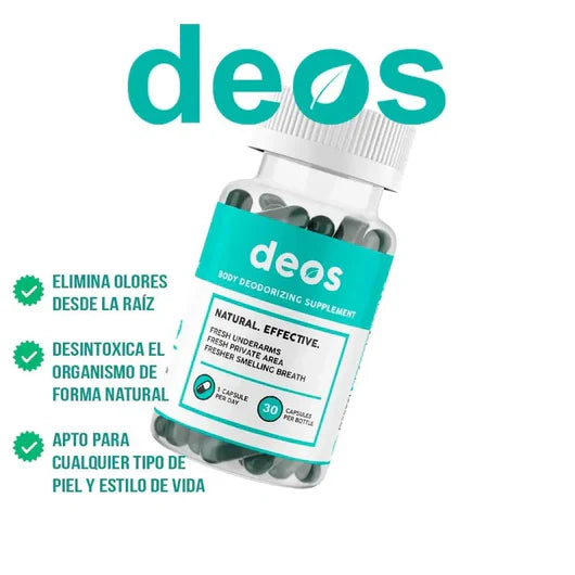 (55% DESCUENTO) DEOS Fresh Inside™ | Apoya la Frescura Corporal y el Control Natural del Olor desde el Interior
