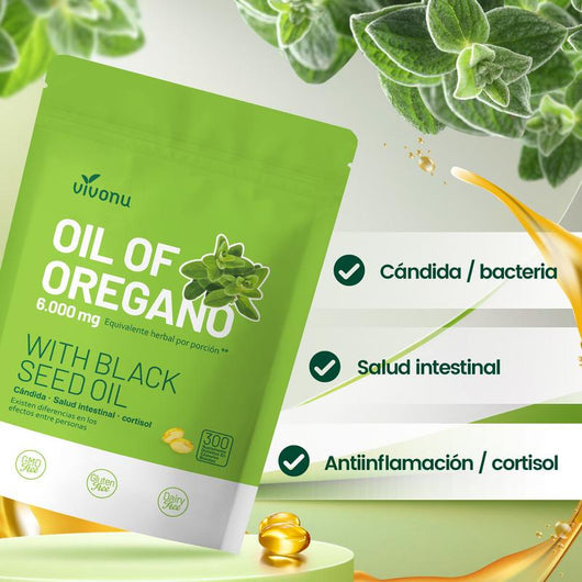 (2x1 Paga 1 y llevas 2) Oil of oregano™ original – Digestión Ligera + Abdomen Plano + Energía Total - 300 Cápsulas