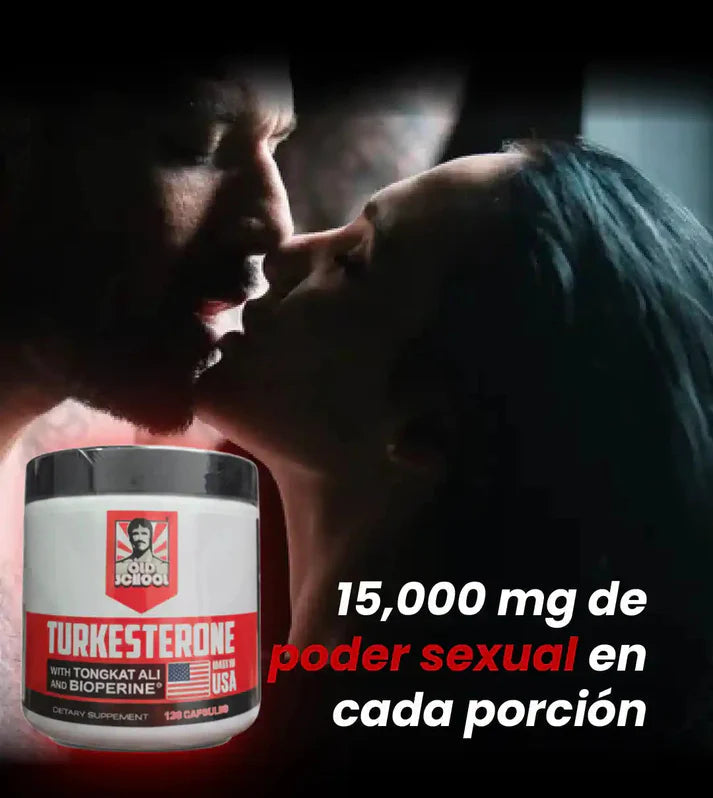 (55% DESCUENTO) Turkesterone Old School™ | Potencia tu Fuerza, Energía y Vitalidad Masculina