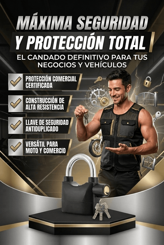 (2x1) Oferta 2x1, pagas 1 y recibes 2 / Candados AntiRobo X – Evita robos en segundos con alarma ultra potente