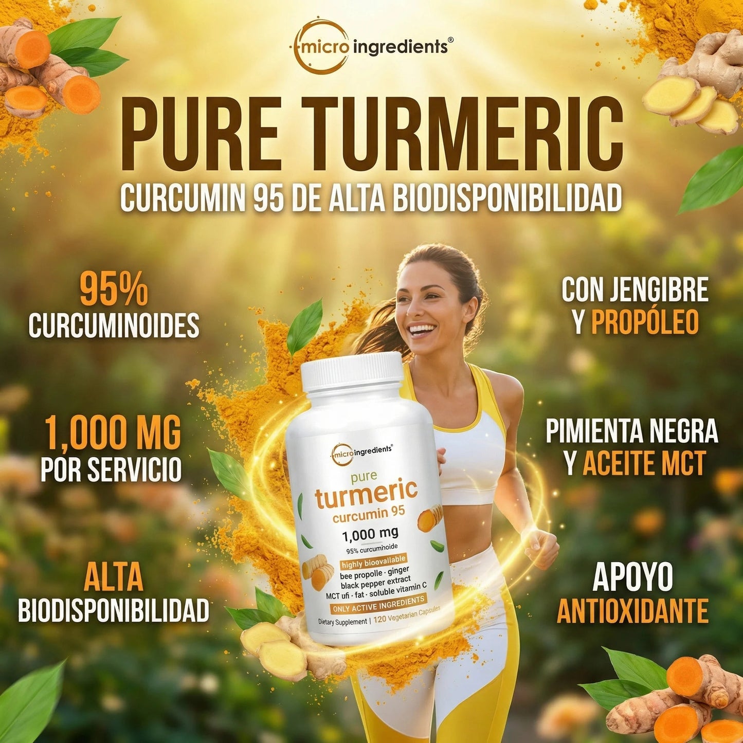 (55% DESCUENTO) Turmeric Curcumin™ | Apoya tus Articulaciones y Recupera tu Movilidad